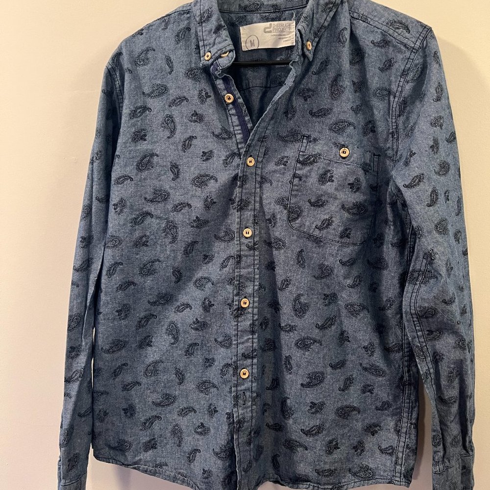 Men's Paisley Shirt with buttons